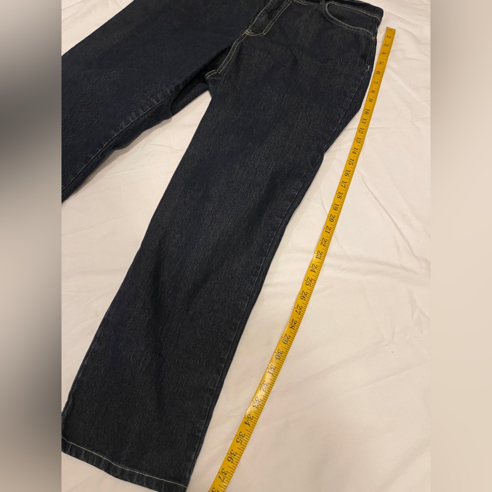Gloria Vanderbilt Dark‎ Blue Straight Leg Jeans Size 16 - Picture 7 of 12